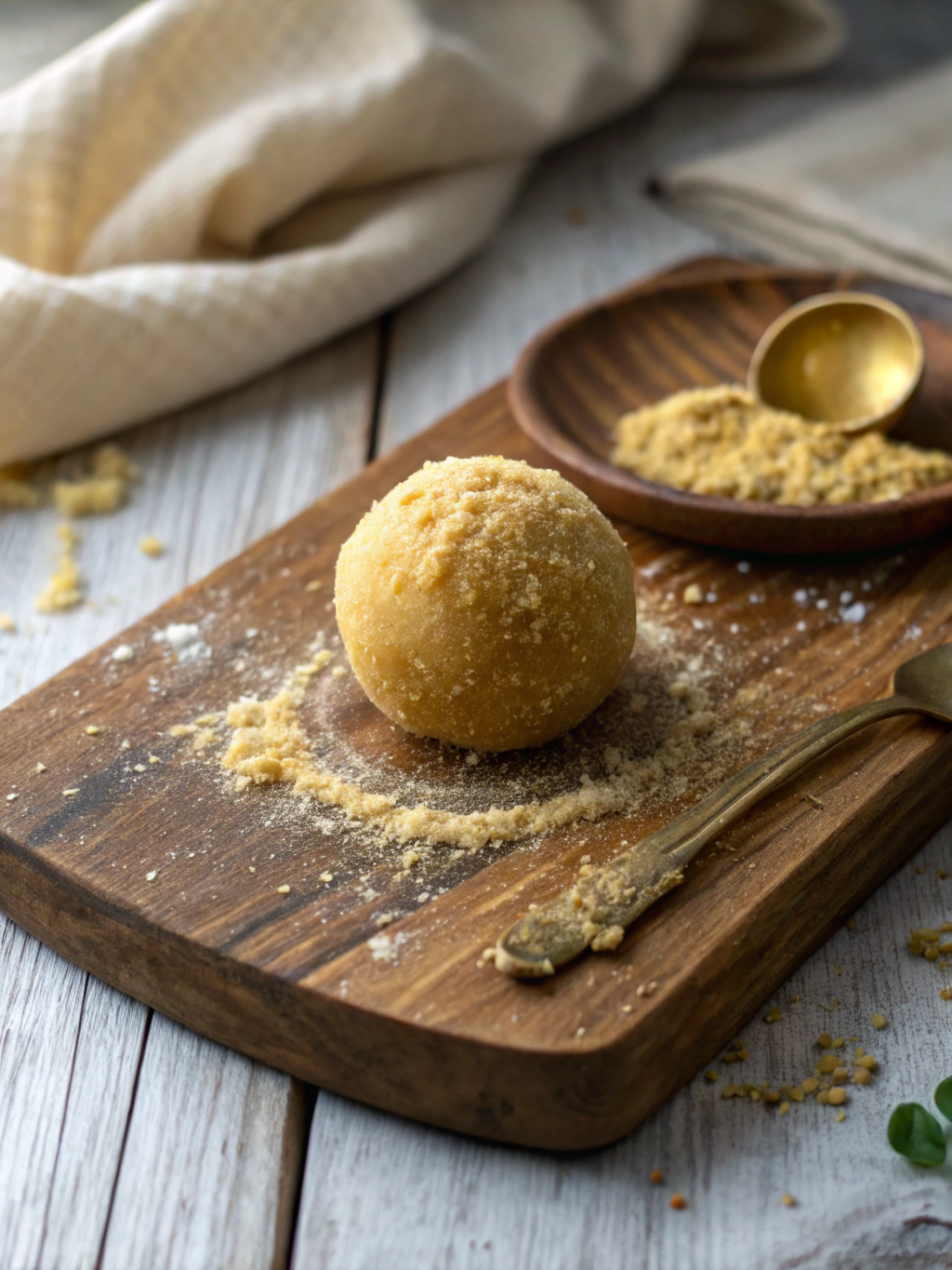Golden fried Goli Baje served with green coconut chutney